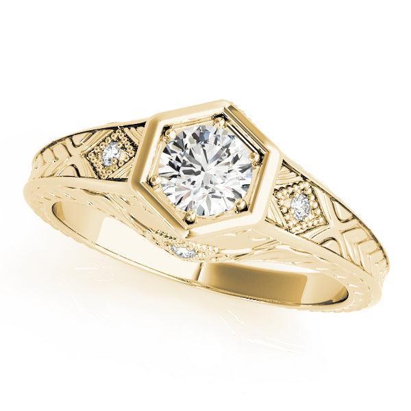 Vintage Thelma Engagement Ring 1/2 Ct IGI Certified - Image 4